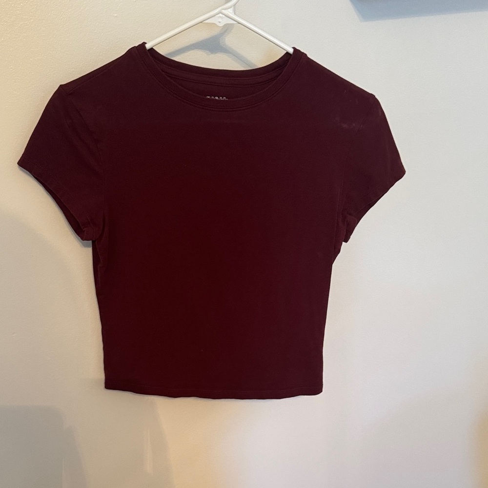 Wild Fable Burgundy Crop Top